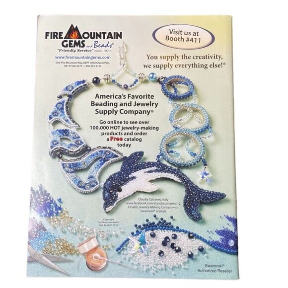 Bead & Button Magazine Jewelry Crafting Book u June 2018 Issue Beachy Bangles - Picture 2 of 8